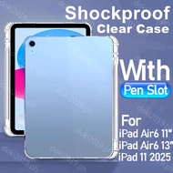 Transparent Case for IPad 11th Gen 11inch A16 2025 13inch 10th Air 11 M2 M3 Air4 Air5 10.9 Shockproo