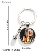 [Brightbiu] Fashion Chess Keychain Chessboard Chess Car Keychain Boutique
