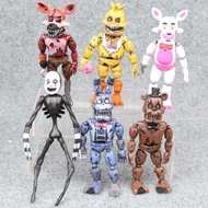 14.5-17cm 6pcs/lot PVC Five Nights At Freddy's Action Figure FNAF Bonnie Foxy Freddy Fazbear Bear Do