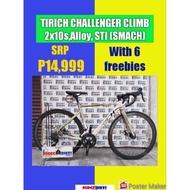 TIRICH Challenger Road Bike 2x10 STI by Foxter - Php: 14, 999 with 6 freebies