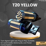 Car Bulb - T20 Yellow Bulb - T20 Yellow Light - Car Front Turn Signal Light - Car Light Bulb - 100% 