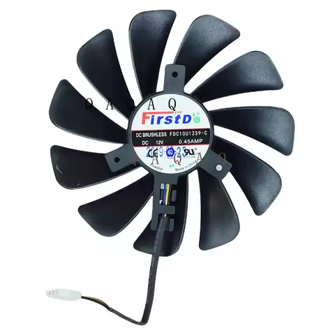 QA Radiator - Fan A - GPU Cooling Fan for XFX for Radeon RX580 RX590 FD