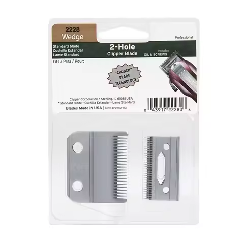 Stadndard Wedge 2228 Clipper Blade For wahl Legend Hair Clippers Modesl #8147 & #8594，includes screw