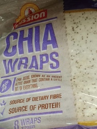 MISSION Chia Wraps High in Fibre and Protein - 8 pack 360g TORTILLA STYLE