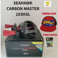 2025 SEAHAWK CARBON MASTER 103HSL BAITCASTING BC REEL MESIN PANCING BC