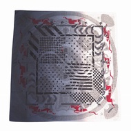 愛馬仕 Carré 140 Steeplepost 羊絨/真絲披肩，漸變色，0569，成色極佳 [二手] 愛馬仕