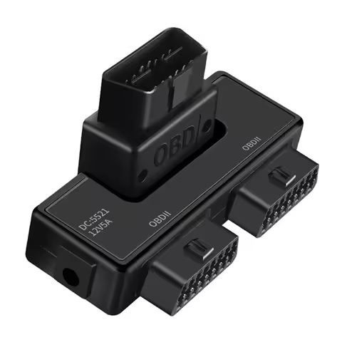 OBD2 One Divided Into Two Adaptor Wire 16 Pin 16 Core OBD Expansion Cable Connector Adapter Cable Un