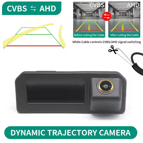 CVBS AHD Dynamic Trajectory Car Rear View Camera For Skoda Rapid FL karoq KODIAQ Audi Q2 Q2L Q5L A5 
