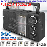 Radio Portable Classic Fleco F-3010uar | Radio Klasik Fleco F-3010uar Digital Display 3 Band Radio F