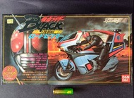 (W Plaza shop 225) 80s Bandai 幪面超人 Black 羅特一號 Road Sector 電單車 1/20 模型 膠公仔 Popy Karmen Masked Rider v