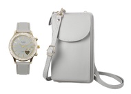 Ashley Princess Women's Easy Reader Colorful Watch Matching with Perfect Colorful Wallet which Holds