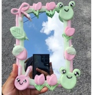 Clay Mirror [Boleh Custom] 100% Handmade