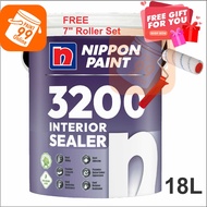 🔥 OFFER🔥 18 LITER  NIPPON Paint 18L 3200 Interior Sealer | wall sealer | interior ( FREE 7" ROLLER SET )