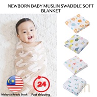 Newborn Baby Muslin  Swaddle Cotton Premium Kain Napkin Nursing Cover Kain Selimut Napkin Lampin Big