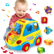 Baby Toys for 1 Year Old Boy Girl Gift Musical Bus Baby Toys 6-12 12-18 Months Toddler Early Learnin
