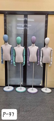 Body Form Baby Mannequin Egg Head with different Color with stand Mannequin