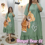 Dress Voxy Jumbo Sablon Busui