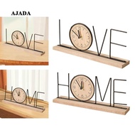 [ Tabletop Clock Creative Desktop Decoration for Bedroom Living Room Bookshelf