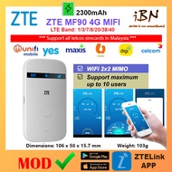 ZTE MF90 4G LTE MiFi Modem share unlimited data *** Mod Modem *** ( Support ZTELink App )