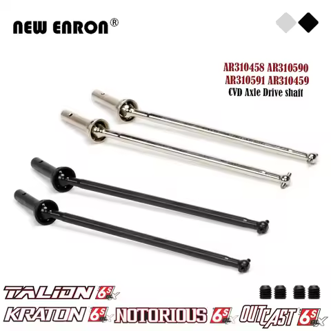 Steel Front Rear Axle CVD Driveshaft AR310458 AR310590 AR310591 AR310459 for RC Car Arrma 1/8 6S Kra
