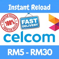 TOPUP MURAH CELCOM | CELCOM RELOAD RM5 - RM30 | CELCOM TOP UP | INSTANT RELOAD | READY STOCK