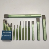 HEYNEN Pin Punch, Flat Chisel and Center Punch. Made in Germany