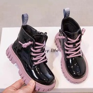 ∋❏㍿  Autumn Winter Warm Waterproof Boys Boots Fashion Kids chelsea boots Girls Children's Ankle Boots 3-15 Years Old Snow Boots
