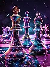 BRTITA Magic Chess Diamond Painting Kits for Adults, Interesting Interests 5D DIY Diamond Art Kits F
