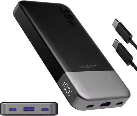 10000mAh Power Bank JUOVI 35W Portable Charger Fast Charging Portable Battery Pack with PD 3.0 & QC 