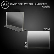 Tent Card Acrylic Display A5 Acrylic Tent Holder Brochure Stand Brochure Holder/