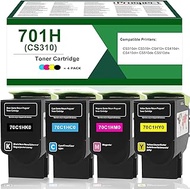iPROSPECT 701H Remanufactured Toner Cartridge Compatible for Lexmark 70C1HK0 70C1HC0 70C1HM0 70C1HY0