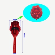 CNC Aluminum Alloy Oil Dipstick Motorcycle Modification Accessories Hexagonal Color Oil Dipstick Dec