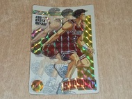last 淨閃 1995年版 90%新(咭背有黃) Bandai Slam Dunk TV Star Member Part 3 Cards No 95 男兒當入樽 閃卡 咭 日版