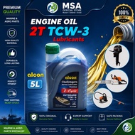 [MSA] Alcon 2T TCW-3 Minyak Pelincir Outboard Marine 5L — Mudah, Selamat, Andal | Untuk Enjin Bot 2-