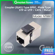 Tbz Coms Coupler (Rj45) I-Type 8P8C Cat.6 Plate-Type Metal Nt880 Optical Connector