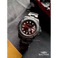 宾马 Balmer 7918G BK-10 Classic Sapphire Men Watch with Brown Dial and Black Stainless Steel