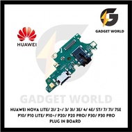 GADGET WORLD - Plug In Board for Huawei Nova Lite/2i/2+/3/3i/3E/4/4E/5T/7/7i/7se/ P10 Lite/P10+/P20/