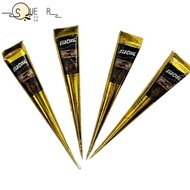 SUEREN Henna Tattoo Cream, Black Brown Semi-permanent Henna Paste Cone, Henna Tattoo Cream Easy-To-U