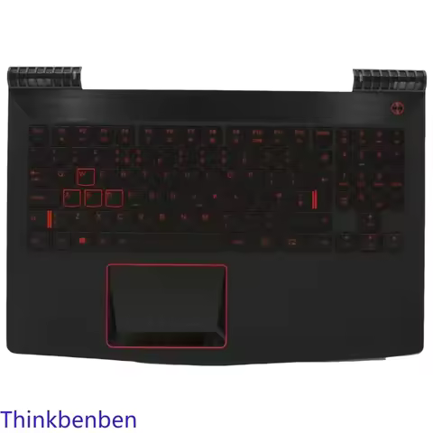UK English Black Keyboard Upper Case Palmrest Shell Cover For Lenovo Legion R720 15 Y520 15 15IKBM 5