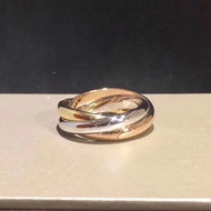 【卡地亞風格 | 帶logo鋼印】Cartier Style 三環三色戒指指環 (卡C系列)