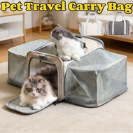 Foldable Pet Cat Bag Expandable Pet Bagpack Breathable Cat Travel Bag Cat Shoulder Bag Carrier Bag