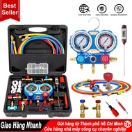 Bộ Đồng Hồ Đo Gas Máy Lạnh R410A/R22/R134A/R12/R502 – Dùng Cho Máy Biến Tần Đo Áp Suất Lạnh Chính Xá