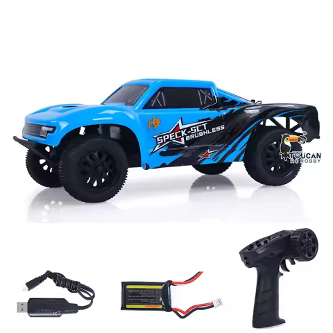 Hobby Plus 1/24 RC Cars 2WD Remote Control Car Short Course Truck Speck-SCT Metal Chassis RTR Motor 
