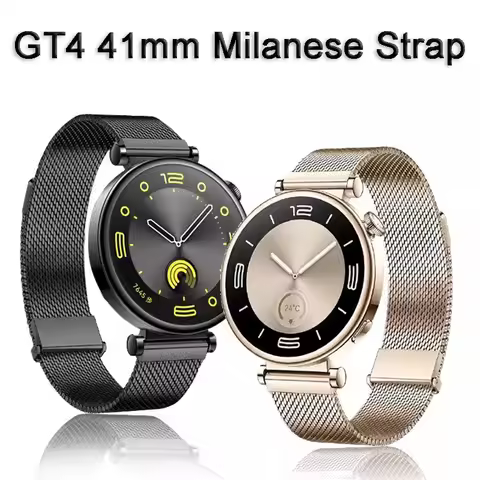 18mm Stainless Steel Milanese Strap For Huawei GT4 41mm,Women Fashion Replacement Watchband for GT4