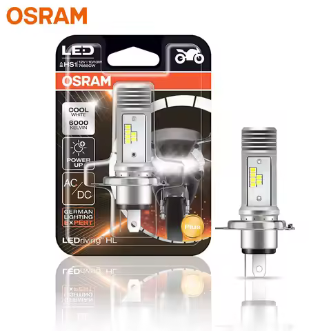 Osram LED HS1 LEDriving Motor Bike Headlight 10/10W 12V PX43T AC/DC Bulb Motorcycle 6000K Cool White