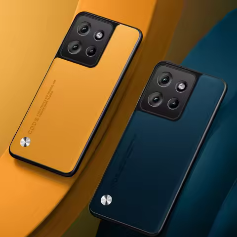 Luxury Leather Phone Case For Motorola Moto Edge 50 5G Protective Cover Silicone Shockproof Case For