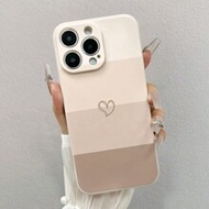 เคสโทรศัพท์กันกระแทก ลายหัวใจแฟชั่นหนา เข้ากันได้กับ iPhone 15 Pro Max, 14, 13, 12, 11, XS, XR, 7/8,
