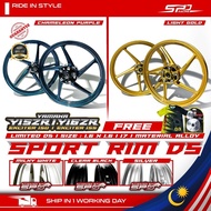 Y15 Y16 Sport Rim D5 I Material Alloy I FR:4H RR:5H I 1.6 X 1.6 / 17 I Free T-Shirt & Meter Bush Dyn