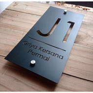 1- CUTTING House Number, House Number, Perforated Writing House Number, MODERN House Number, Perfora