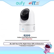 Anker Eufy Indoor Cam E220 2K Pan Tilt Security Camera AI Tracking Baby Pet Monitor WiFi